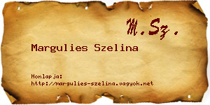 Margulies Szelina névjegykártya